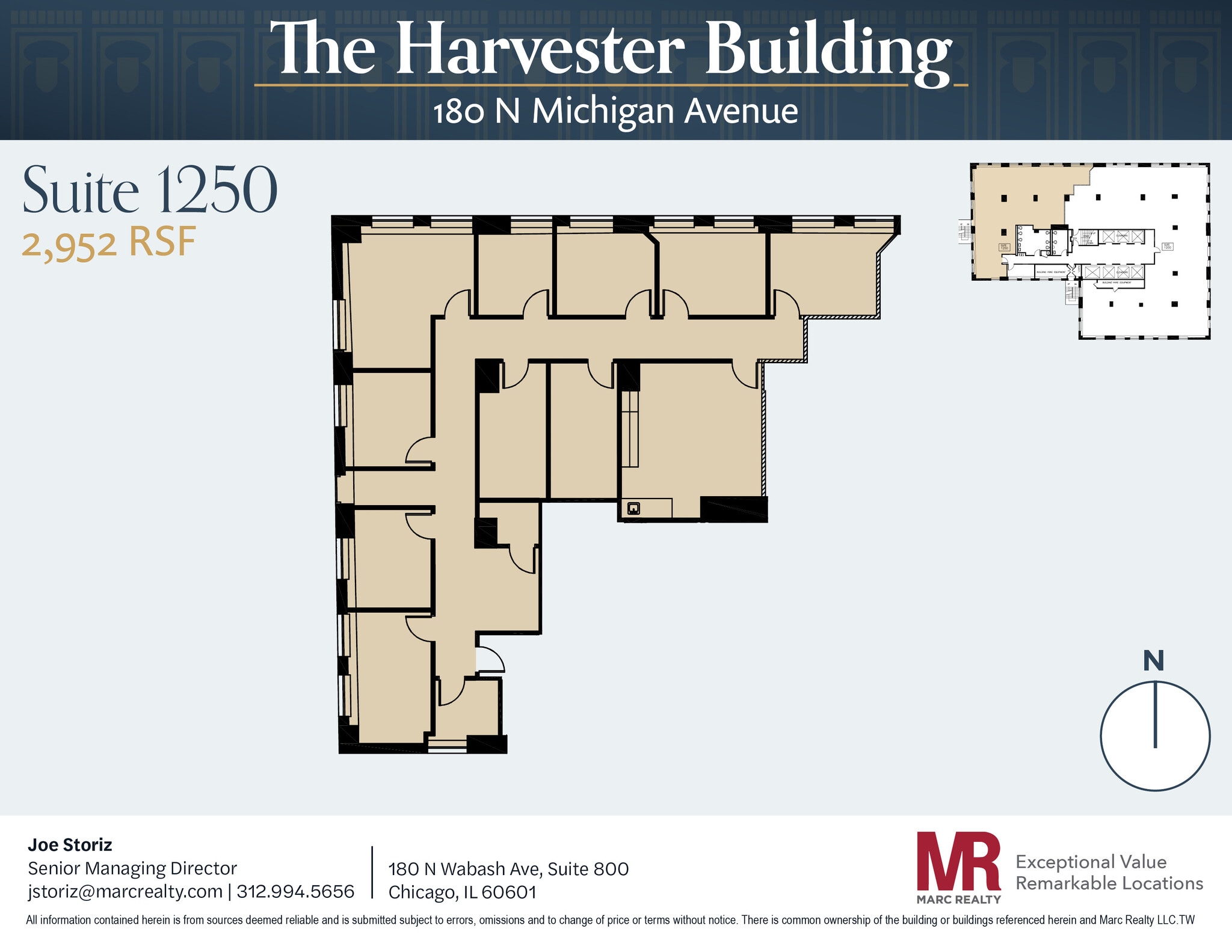 180 N Michigan Ave, Chicago, IL à louer Plan d’étage– Image 1 sur 1