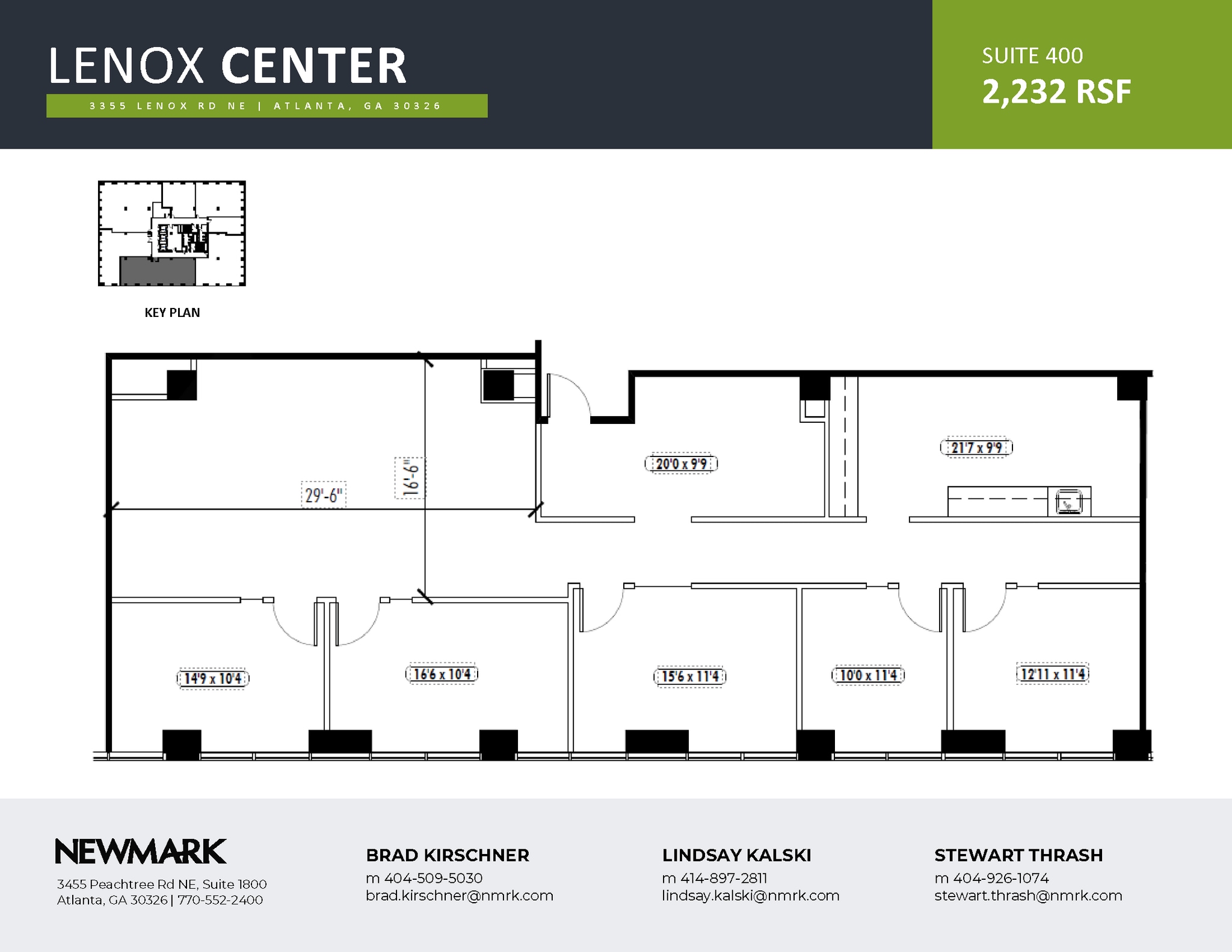 3355 Lenox Rd NE, Atlanta, GA à louer Plan d’étage– Image 1 sur 1