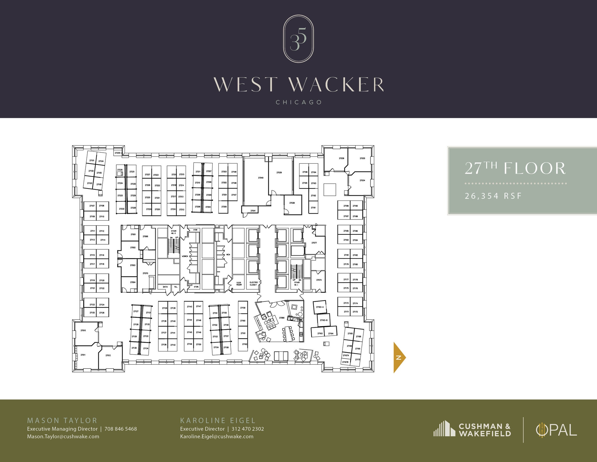 35 W Wacker Dr, Chicago, IL à louer Plan d’étage– Image 1 sur 1