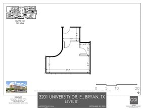 3201 University Dr E, Bryan, TX à louer Plan d’étage– Image 1 sur 1