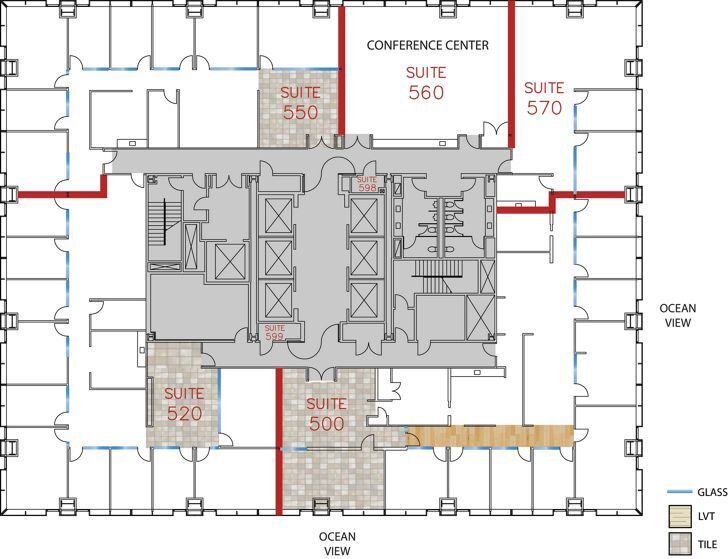 520 Newport Center Dr, Newport Beach, CA à louer Plan d’étage– Image 1 sur 1