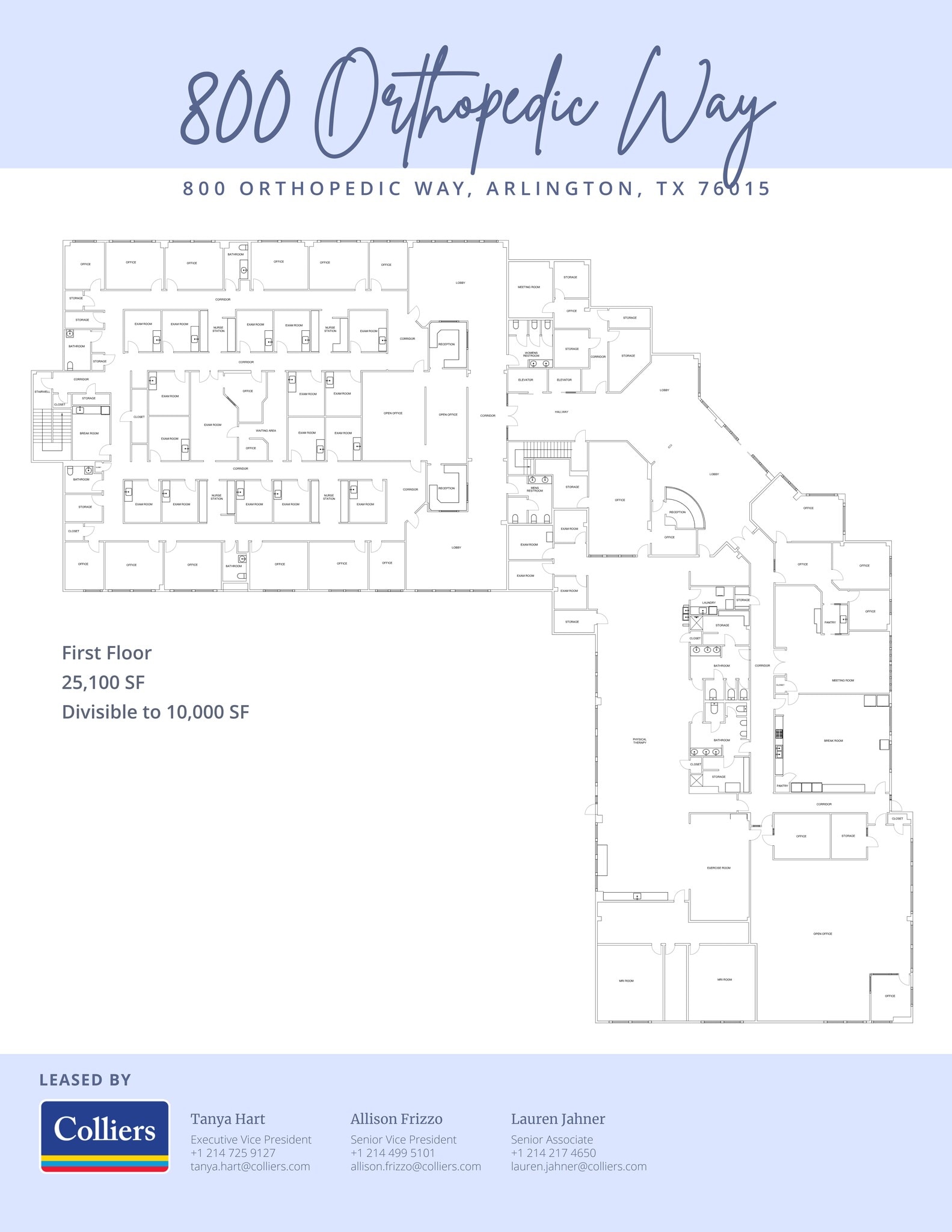 800 Orthopedic Way, Arlington, TX à louer Plan de site– Image 1 sur 2