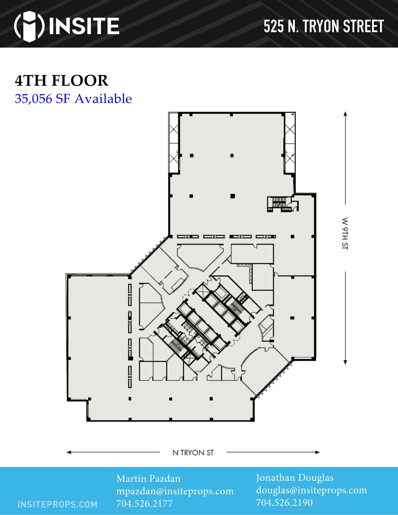 525 N Tryon St, Charlotte, NC à louer Plan de site– Image 1 sur 1
