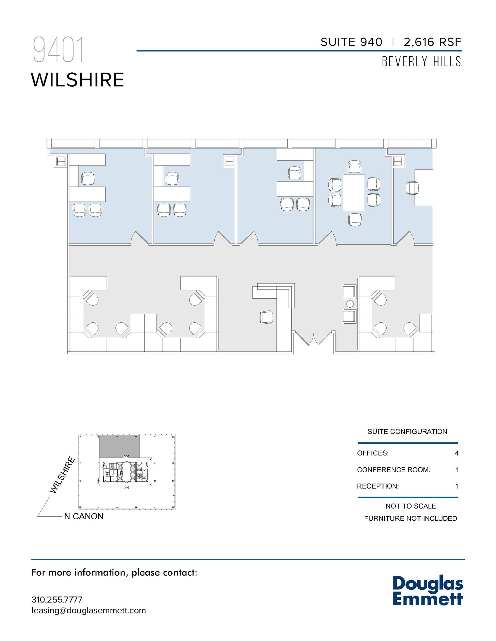 9401 Wilshire Blvd, Beverly Hills, CA à louer Plan d’étage– Image 1 sur 1