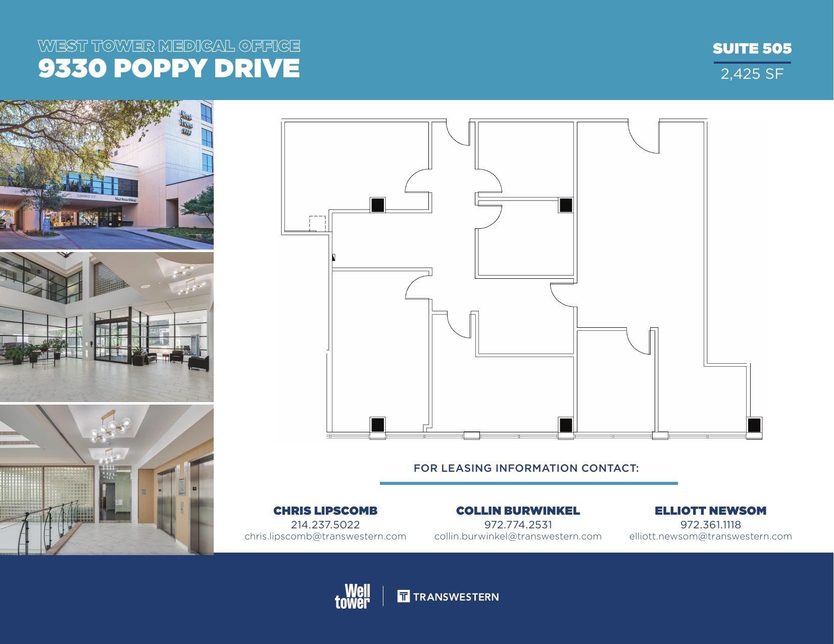 9330 Poppy Dr, Dallas, TX à louer Plan d’étage– Image 1 sur 1
