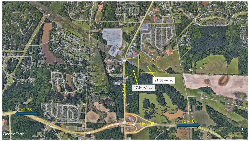 447 GA Highway 247 S, Bonaire, GA à vendre - Aérien – Image 1 sur 1