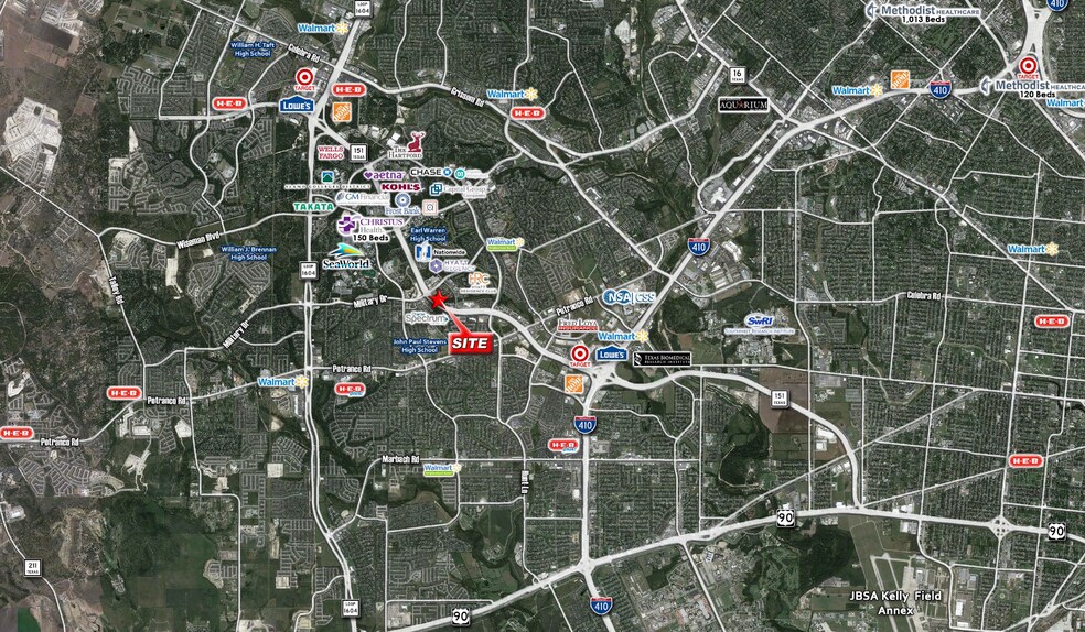 Hwy 151 & Military Rd, San Antonio, TX à vendre - Aérien – Image 3 sur 4
