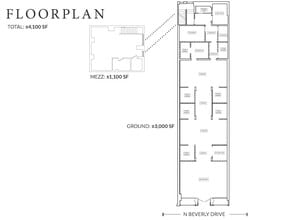 314-316 N Beverly Dr, Beverly Hills, CA à louer Plan d’étage– Image 2 sur 3