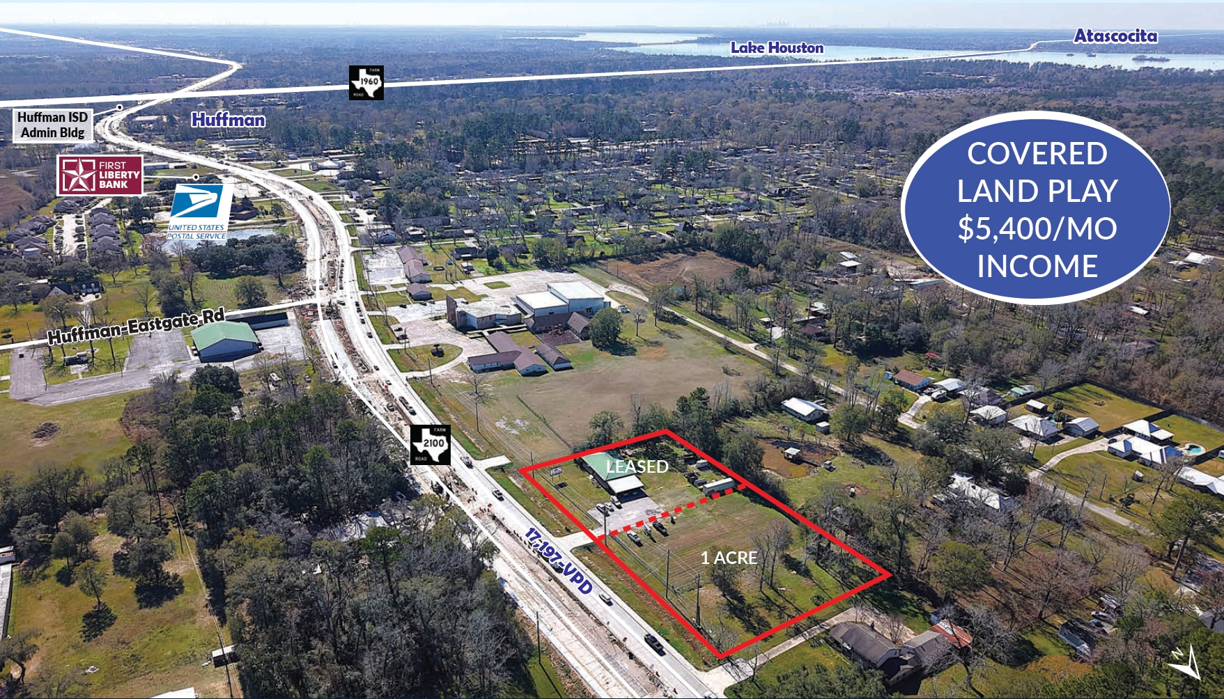 25419 FM 2100 Rd, Huffman, TX à vendre Photo principale– Image 1 sur 6