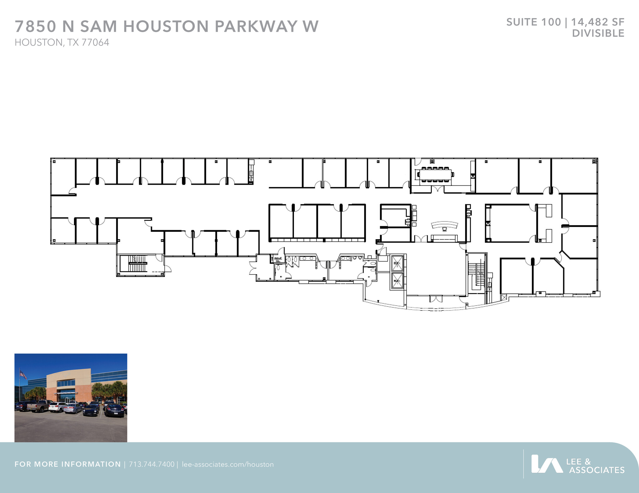 7850 N Sam Houston Pky W, Houston, TX à louer Plan d’étage– Image 1 sur 1