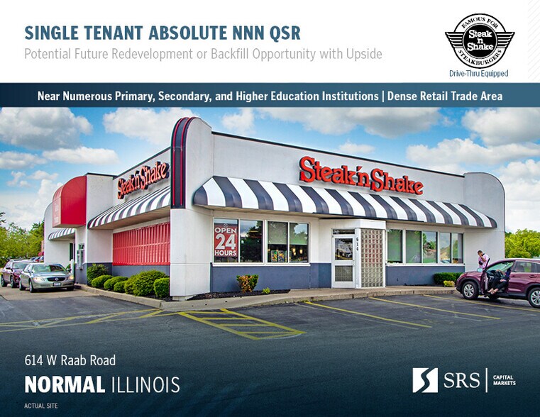 614 W Raab Rd, Normal, IL à vendre - Photo de l’immeuble – Image 1 sur 9
