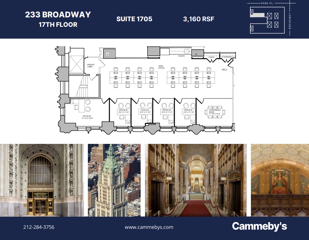 233 Broadway, New York, NY à louer Plan d’étage– Image 1 sur 1