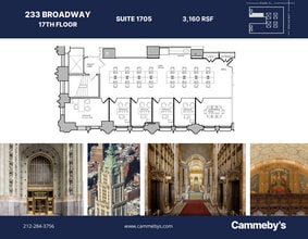 233 Broadway, New York, NY à louer Plan d’étage– Image 1 sur 1