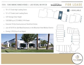 7310 Smoke Ranch Rd, Las Vegas, NV à louer Plan de site– Image 2 sur 4