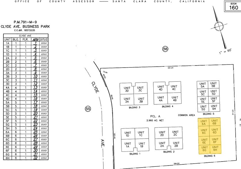 565 Clyde Ave, Mountain View, CA à louer - Plan cadastral – Image 2 sur 7