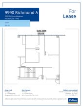 9990 Richmond Ave, Houston, TX à louer Plan d’étage– Image 1 sur 1
