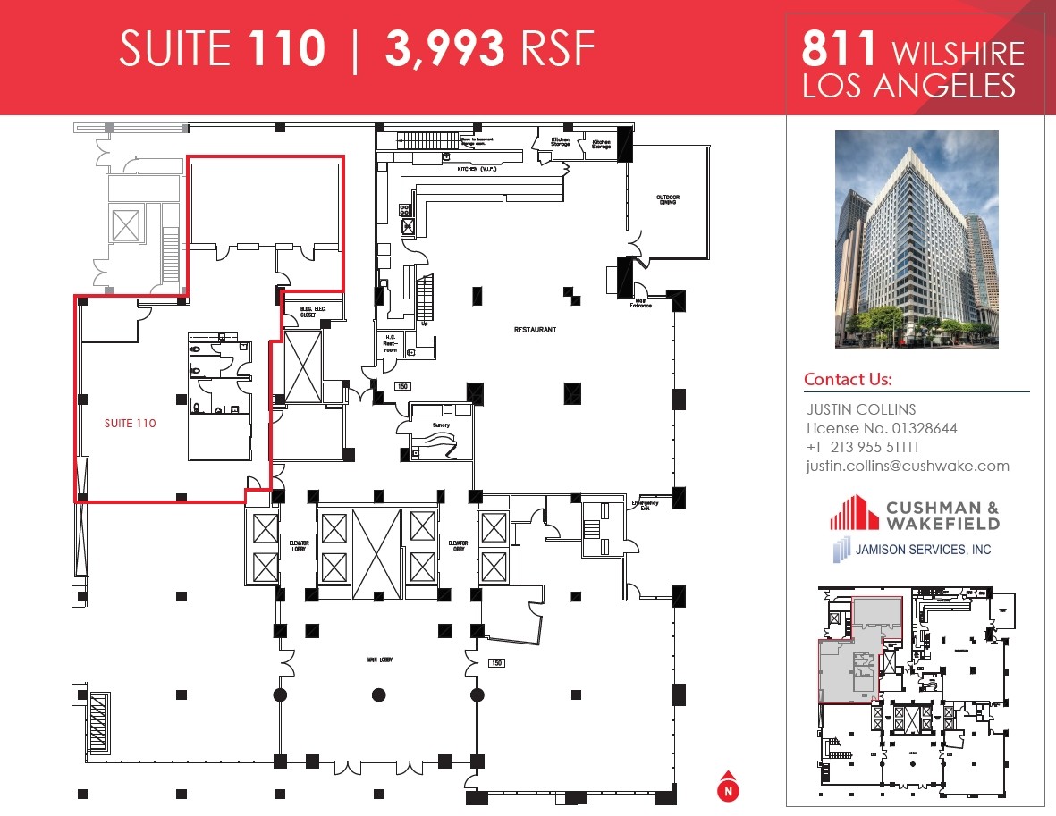 811 Wilshire Blvd, Los Angeles, CA à louer Plan d’étage– Image 1 sur 1