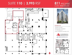 811 Wilshire Blvd, Los Angeles, CA à louer Plan d’étage– Image 1 sur 1