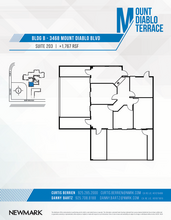 3470 Mt Diablo Blvd, Lafayette, CA à louer Plan d’étage– Image 1 sur 1