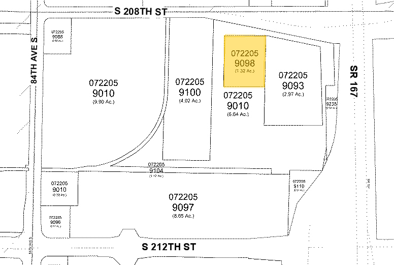 8655 S 208th St, Kent, WA à vendre - Plan cadastral – Image 2 sur 3
