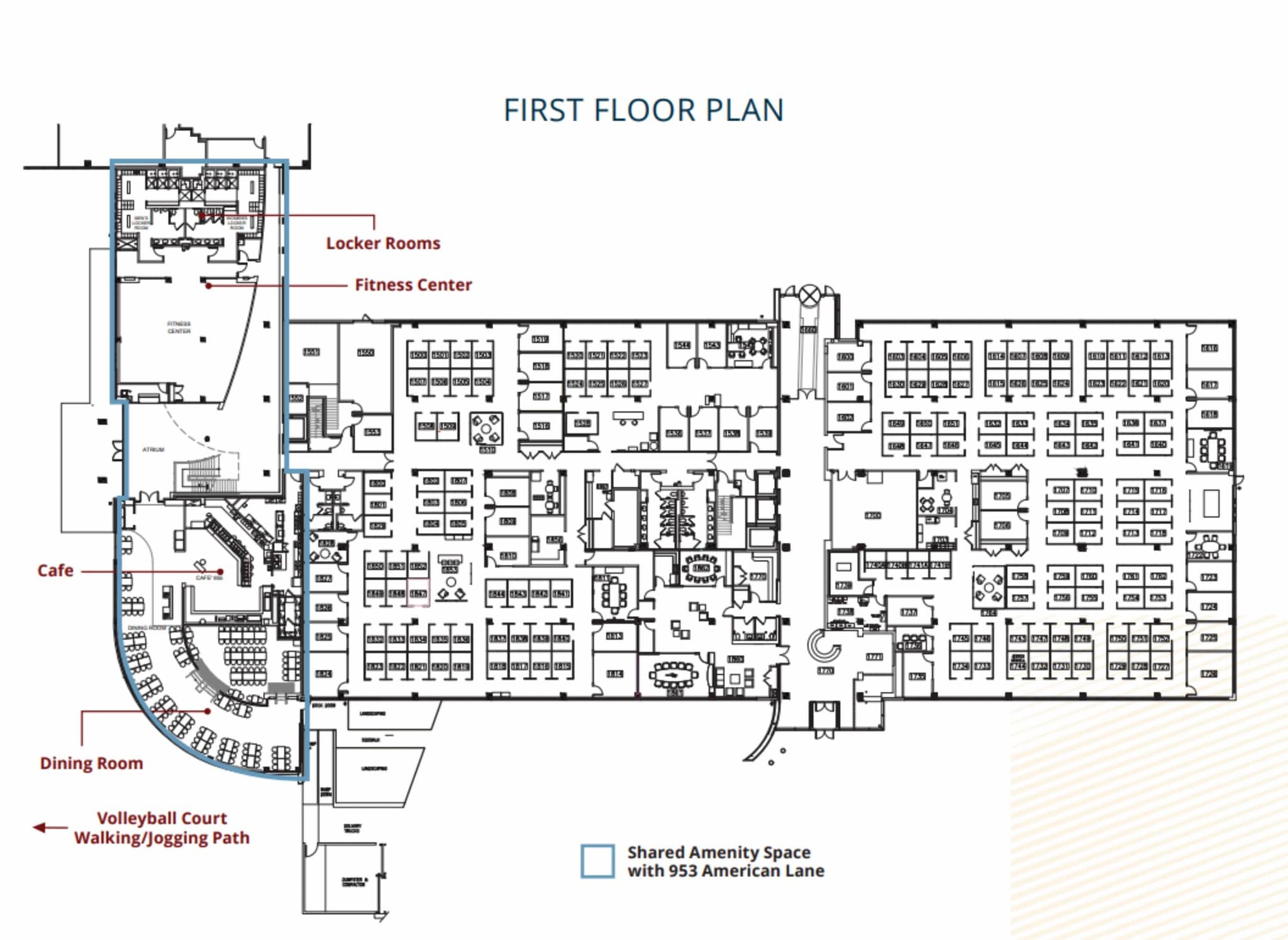 955 American Ln, Schaumburg, IL à louer Plan d’étage– Image 1 sur 2