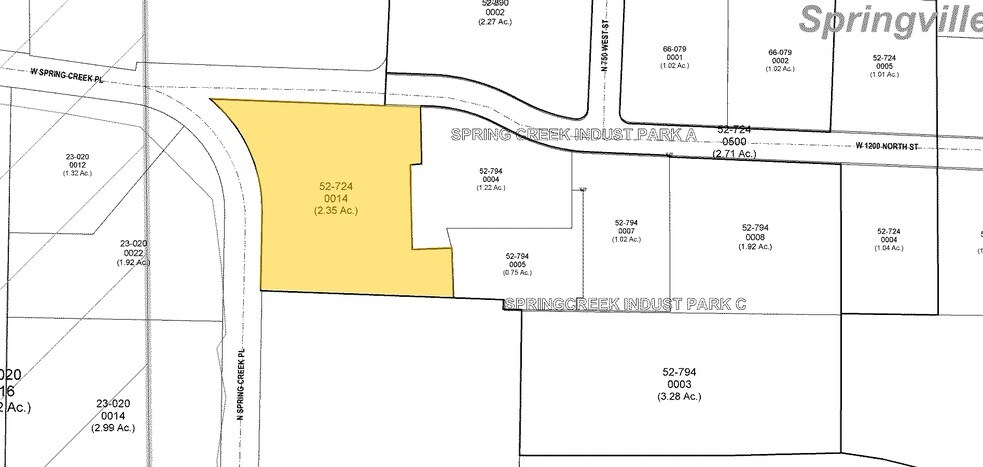 1190 Spring Creek Pl, Springville, UT à louer - Plan cadastral – Image 2 sur 5