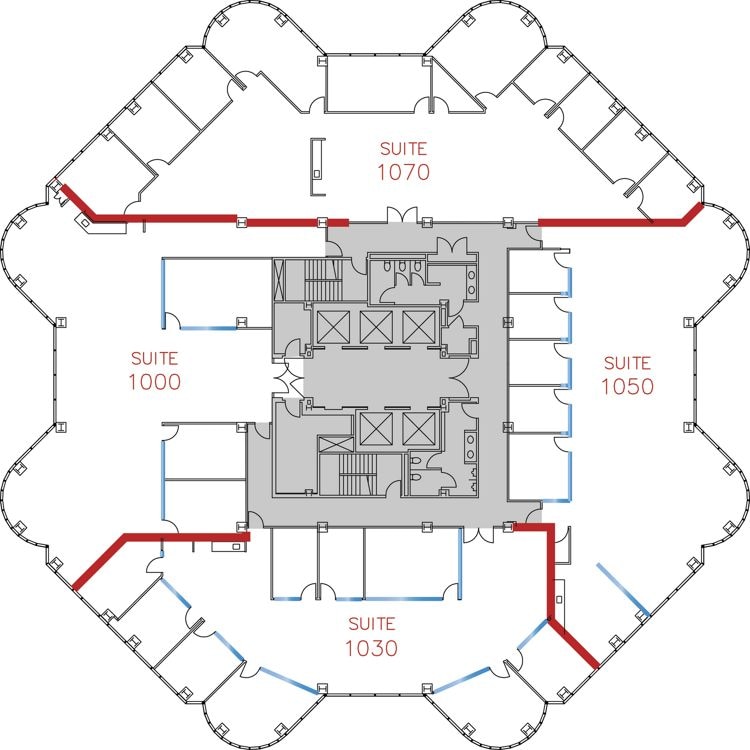 4270 Executive Sq, La Jolla, CA à louer Plan d’étage– Image 1 sur 1