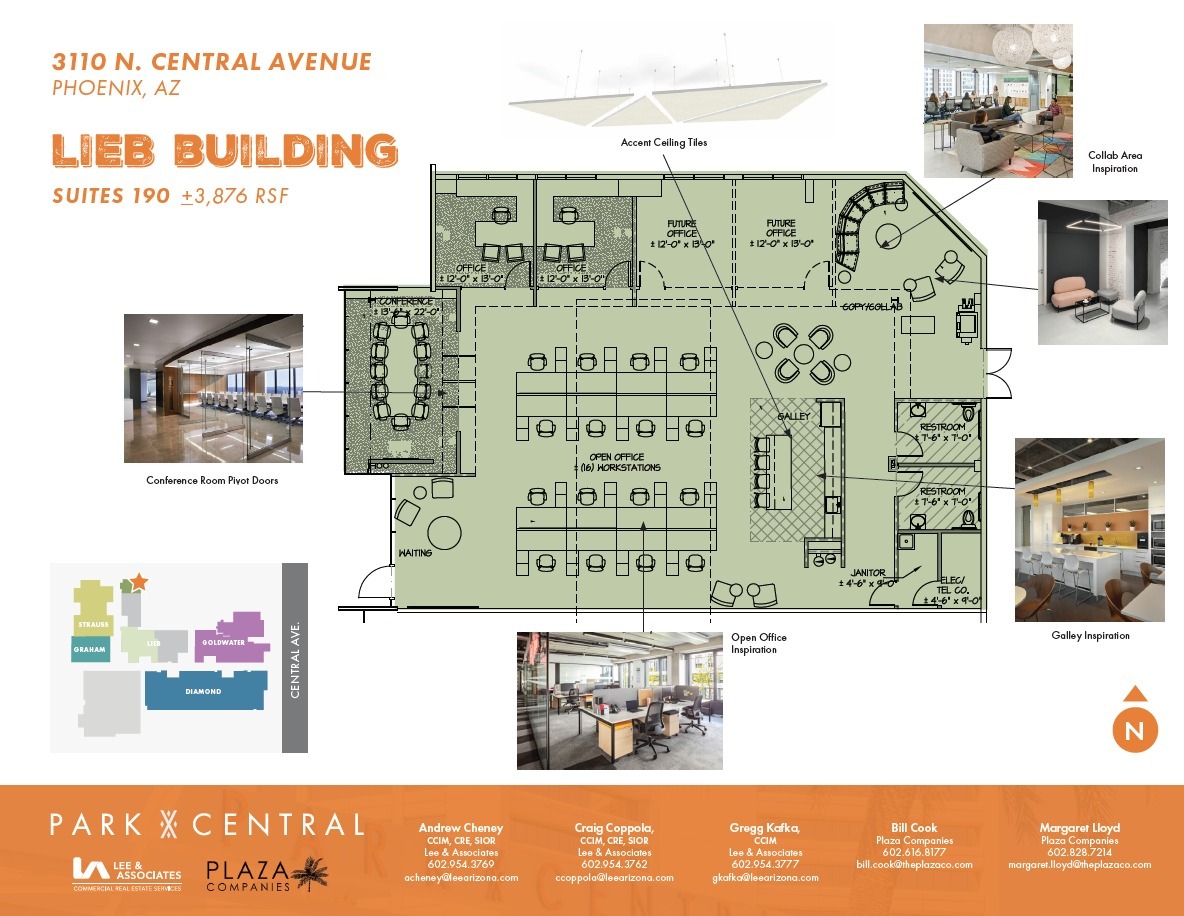 3110 N Central Ave, Phoenix, AZ à louer Plan d’étage– Image 1 sur 1