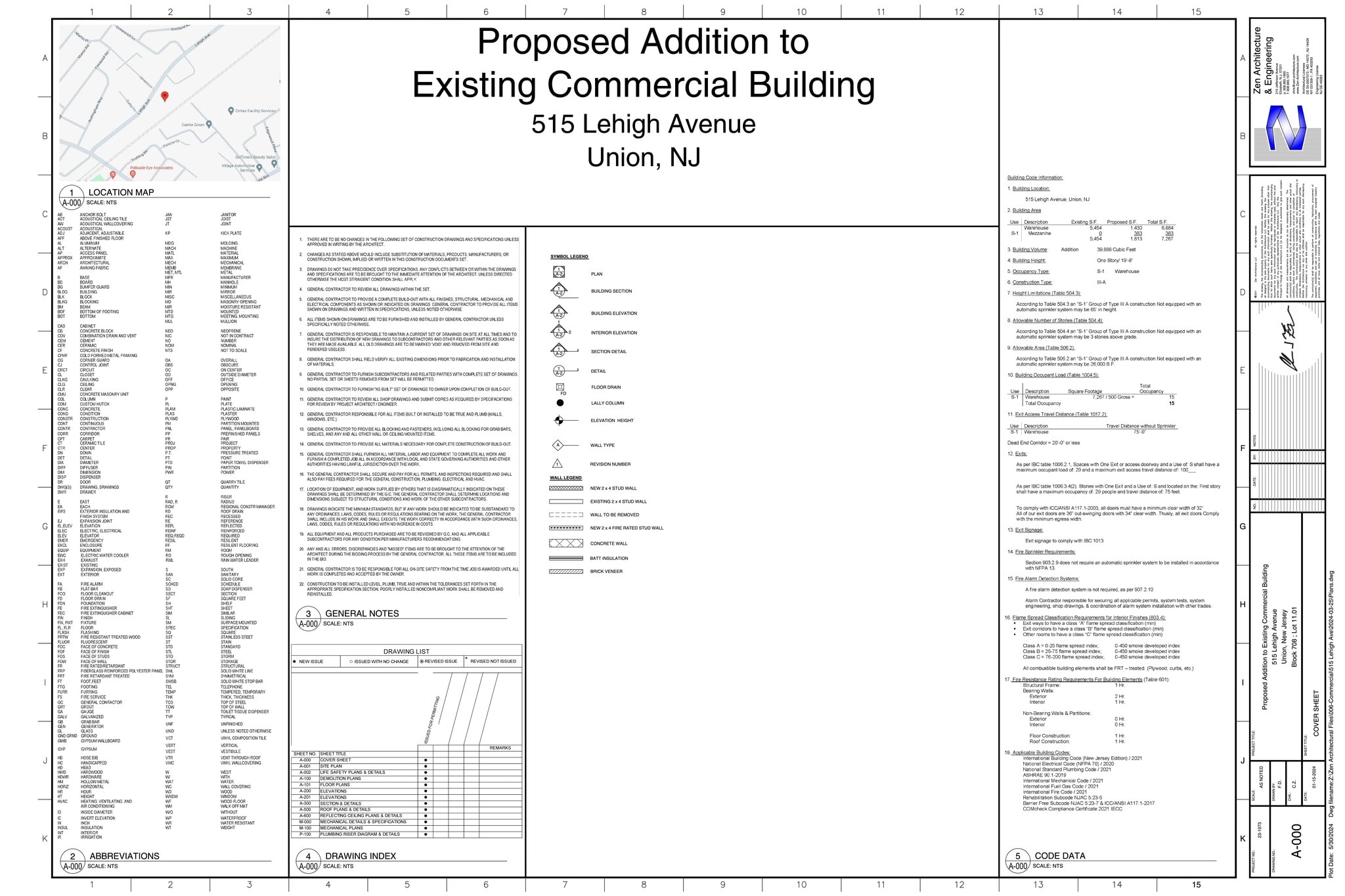 515 Lehigh Ave, Union Township, NJ à louer Plan de site– Image 1 sur 2