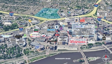 400 Wabasha St, Saint Paul, MN - Vue aérienne vue de carte