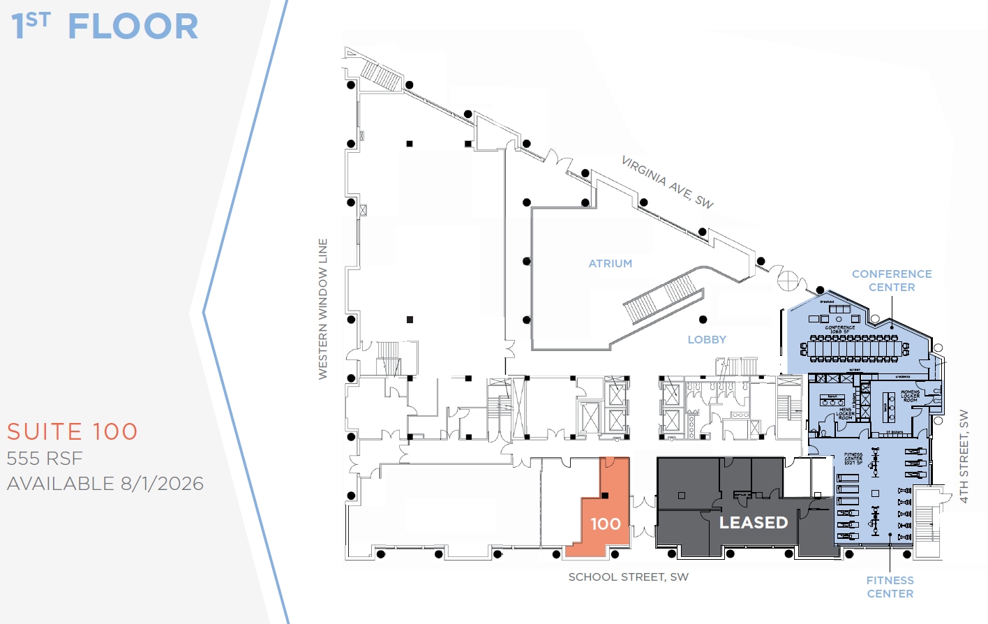 400 Virginia Ave SW, Washington, DC à louer Plan d’étage– Image 1 sur 1