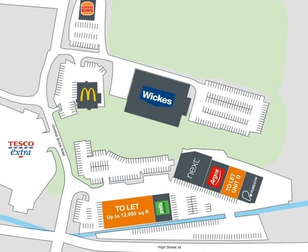 Unit G Glossop Brook Rd, Glossop à louer Plan de site– Image 1 sur 1