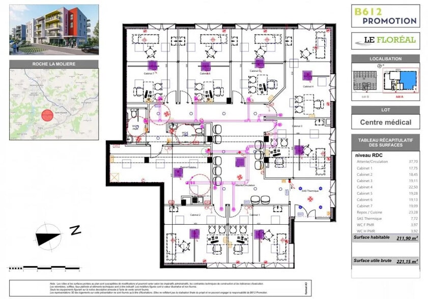 Bureau dans Roche-la-Molière à vendre - Photo de l’immeuble – Image 3 sur 3