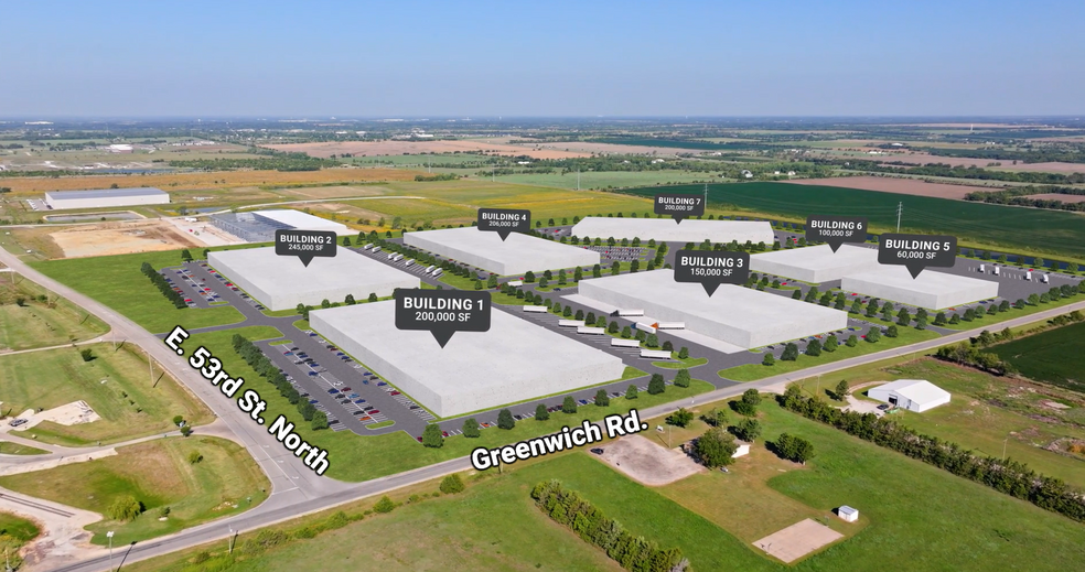 53rd and Greenwich Road, Bel Aire, KS à louer - Photo de l’immeuble – Image 1 sur 6