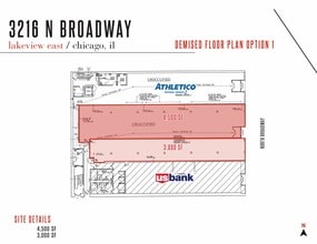 3214-3218 N Broadway St, Chicago, IL à louer Plan d’étage– Image 2 sur 5