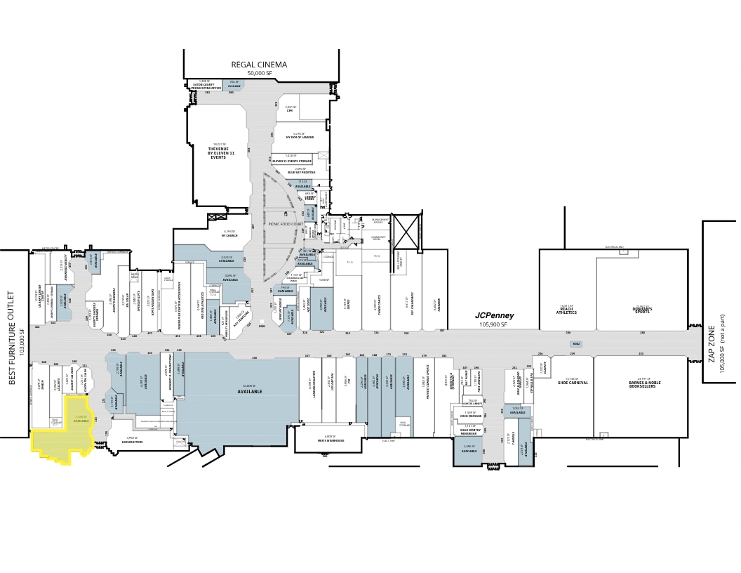 5330 W Saginaw Hwy, Lansing, MI à louer Plan d’étage– Image 1 sur 1
