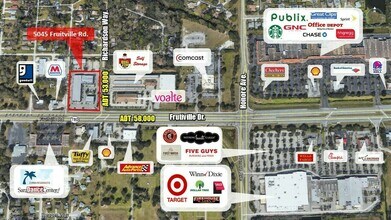 5045-5077 Fruitville Rd, Sarasota, FL - VUE AÉRIENNE  vue de carte
