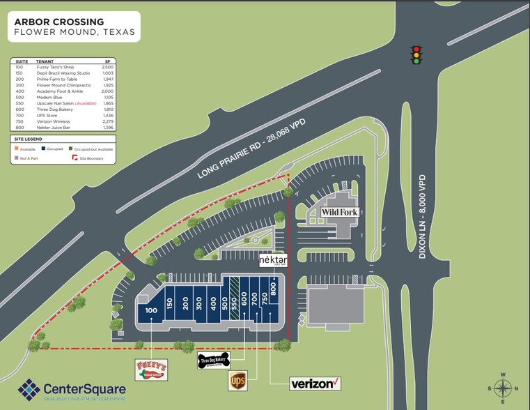 5810 Long Prairie Rd, Flower Mound, TX à louer - Plan de site – Image 2 sur 17