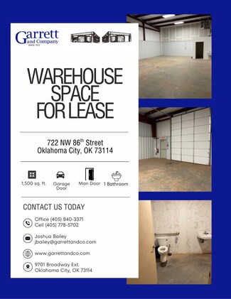 Plus de détails pour 722 NW 86th St, Oklahoma City, OK - Industriel/Logistique à louer