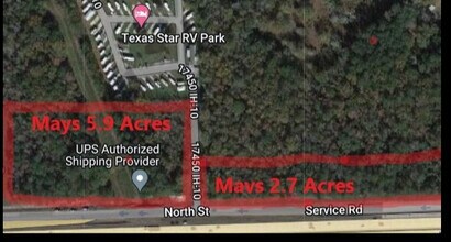 17450 I-10 Hwy, Vidor, TX - Vue aérienne  vue de carte