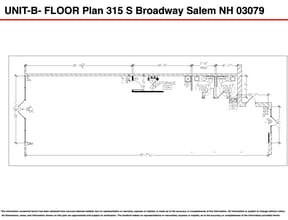 315 S Broadway, Salem, NH à louer Plan d’étage– Image 1 sur 1