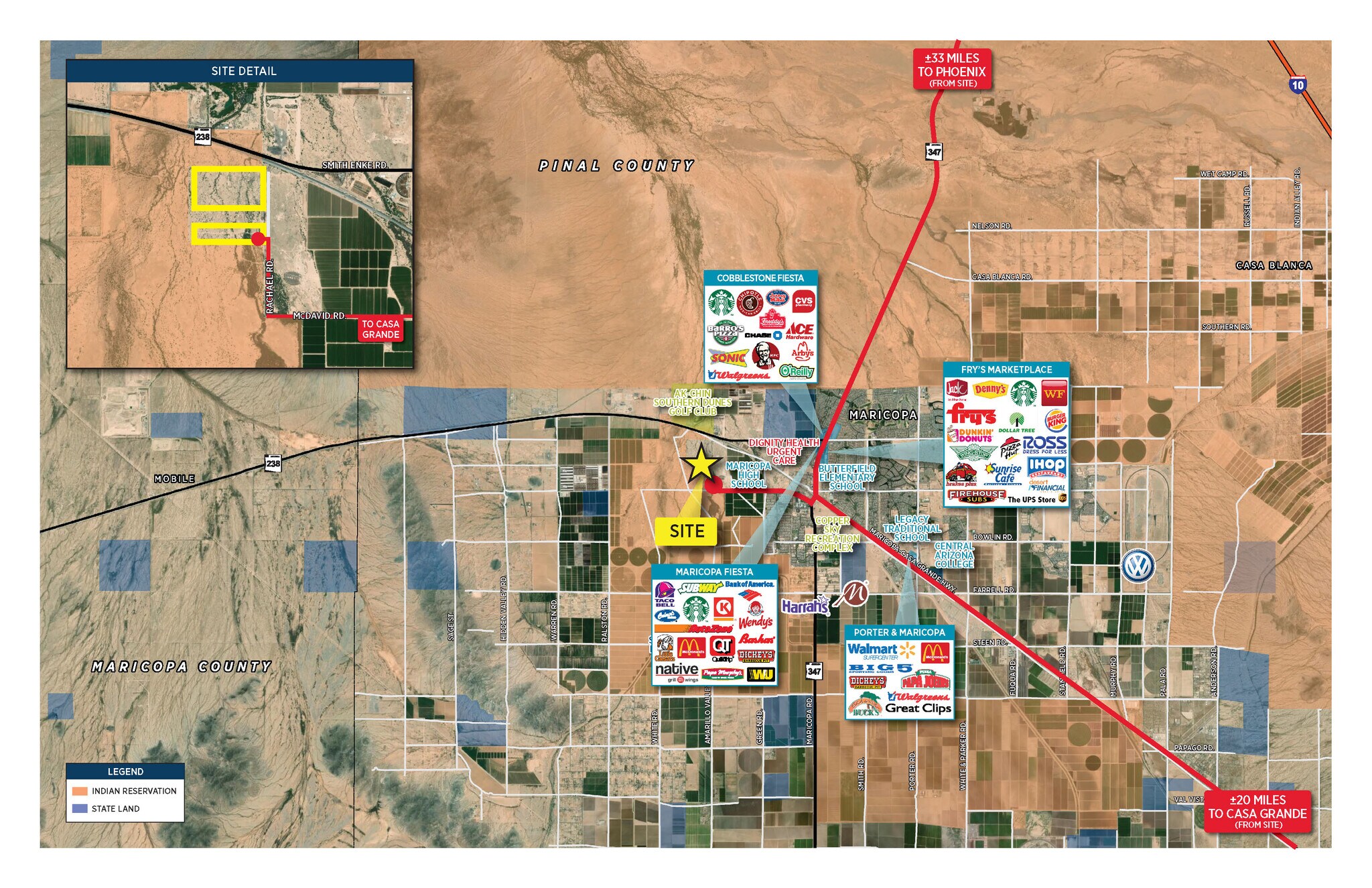 Highway 347 & Highway 238 Maricopa, Maricopa, AZ à vendre Aérien– Image 1 sur 3