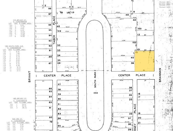 340 Brannan St, San Francisco, CA à louer - Plan cadastral – Image 2 sur 2