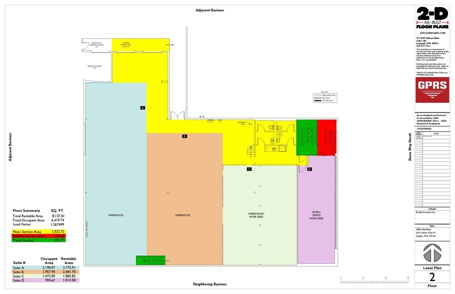 3415 Stone Way N, Seattle, WA à louer - Plan d’étage – Image 3 sur 8