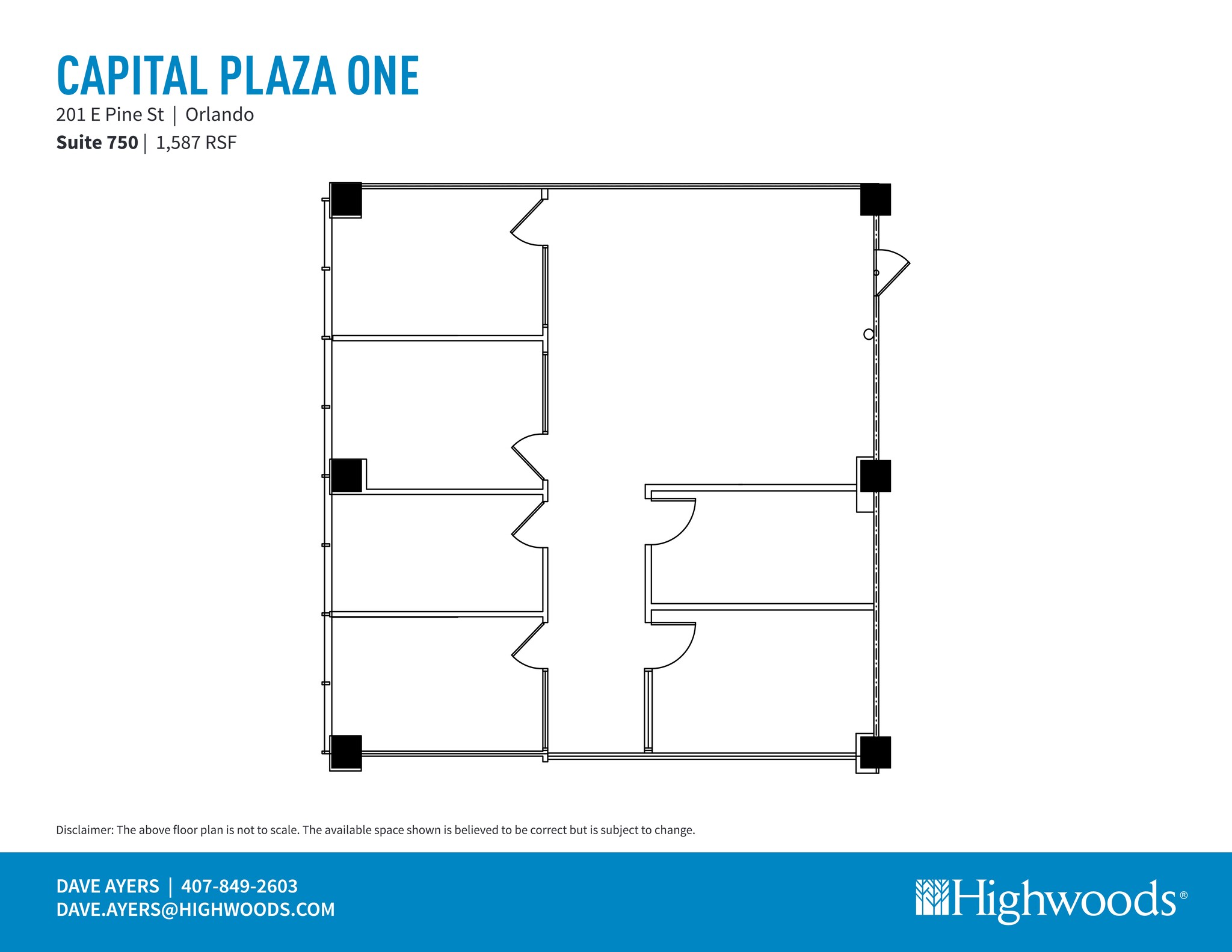 201 E Pine St, Orlando, FL à louer Plan de site– Image 1 sur 1