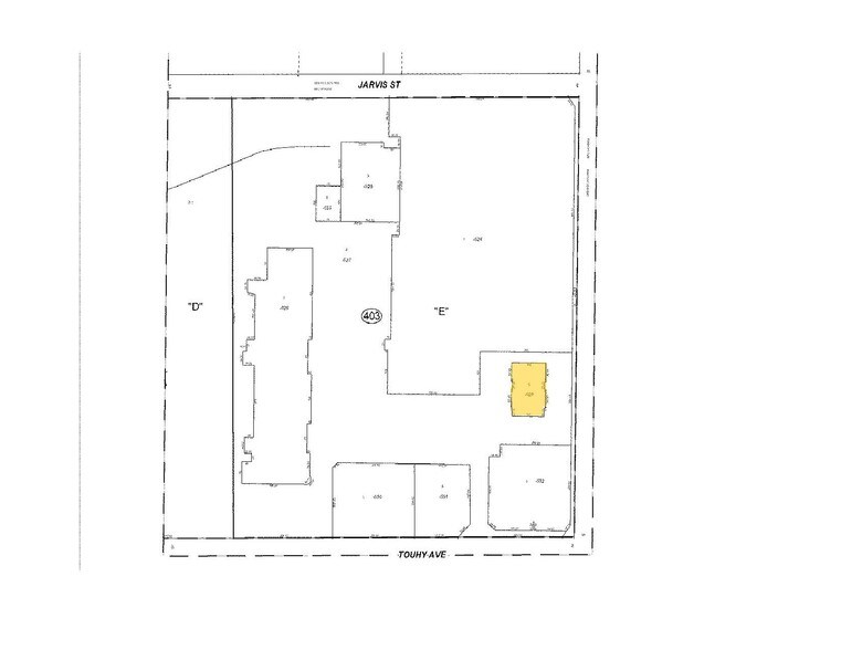 5606-5624 W Touhy Ave, Niles, IL à louer - Plan cadastral – Image 2 sur 4