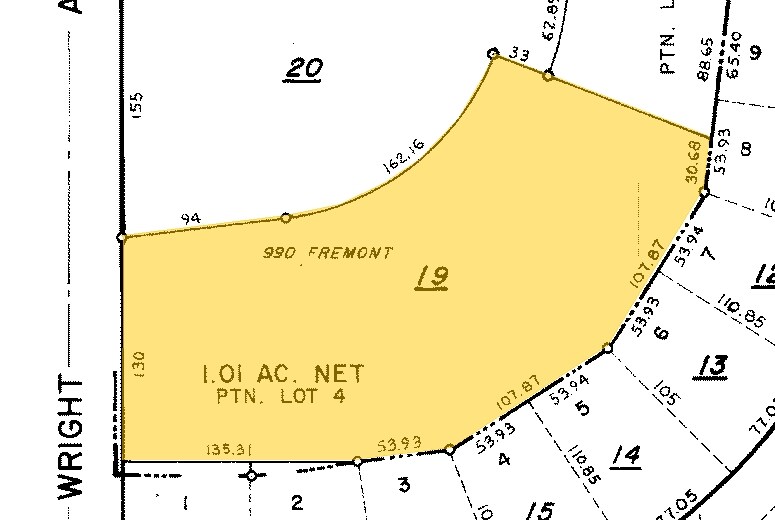 990 W Fremont Ave, Sunnyvale, CA à louer - Plan cadastral – Image 3 sur 3