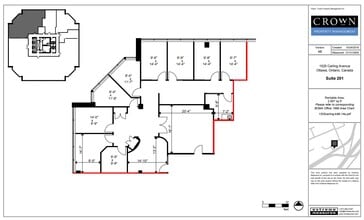 1545 Carling Ave, Ottawa, ON à louer Plan d’étage– Image 1 sur 1