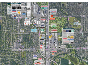 2543-2545 N Mayfair Rd, Milwaukee, WI - VUE AÉRIENNE vue de carte