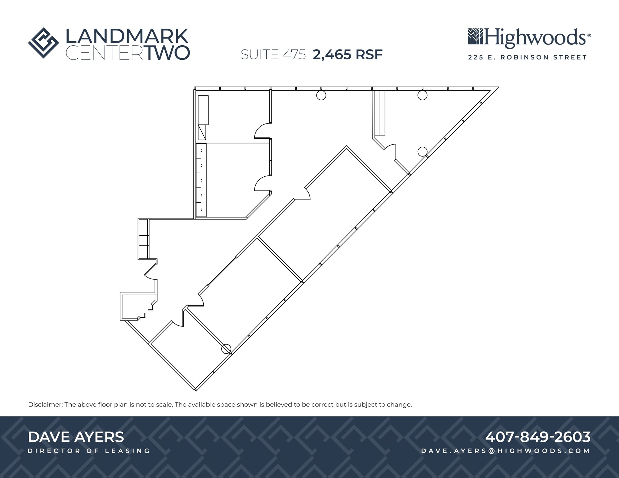 225 E Robinson St, Orlando, FL à louer Plan de site– Image 1 sur 1